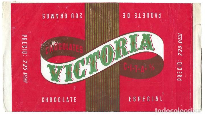 Coleccionismo: ENVOLTORIO- CHOCOLATES VICTORIA. CHOCOLATE ESPECIAL. CITA. BARCELONA- A&Ntilde;OS 40