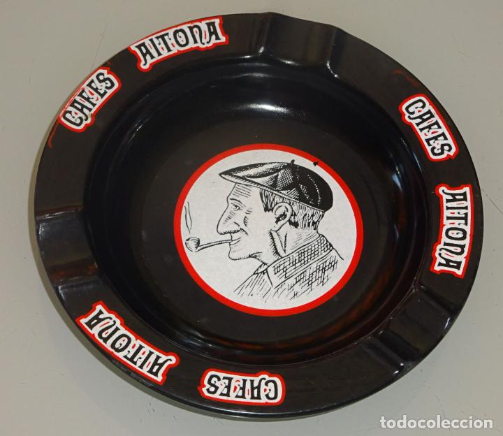 Colecionismo: CENICERO DE CAF&Eacute; CAFES AITONA. GUIP&Uacute;ZCOA PAIS VASCO. 110GR