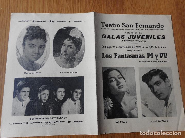 Coleccionismo: GALAS JUVENILES 1962 LOLI PEREZ JOSE RIVES MARI PEPA BENITEZ CRISTINA HOYOS CONJUNTO LOS ESTRELLAS