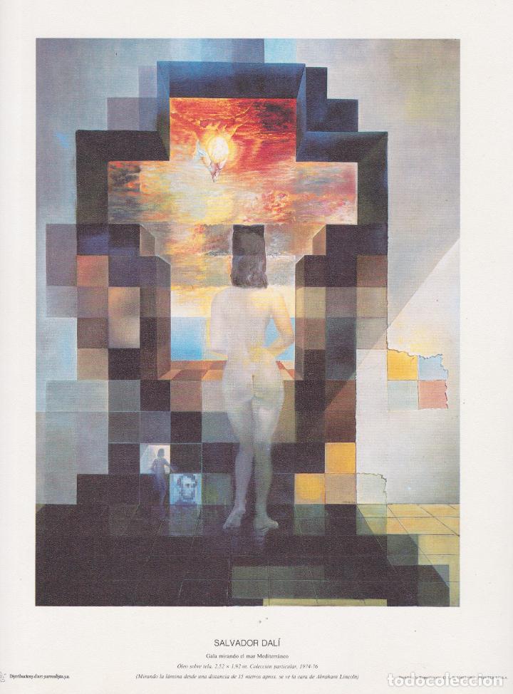 Coleccionismo: LAMINA SALVADOR DAL&Iacute;, GALA MIRANDO AL MAR MEDITERRANEO, DISTRIBUCIONS D'ART SURREALISTA &ndash; 1974/76