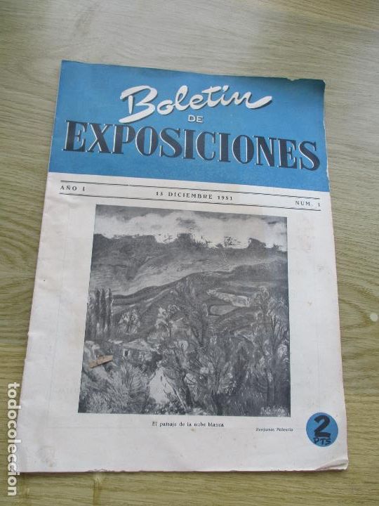 Coleccionismo: BOLET&Iacute;N DE EXPOSICIONES-A&Ntilde;O I-13 DICIEMBRE 1951-N&ordm;. 1- (REVISTA)
