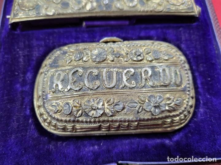 Coleccionismo: ANTIGUA CARTERA Y LIBRETA RECUERDO DE BODA - Foto 2