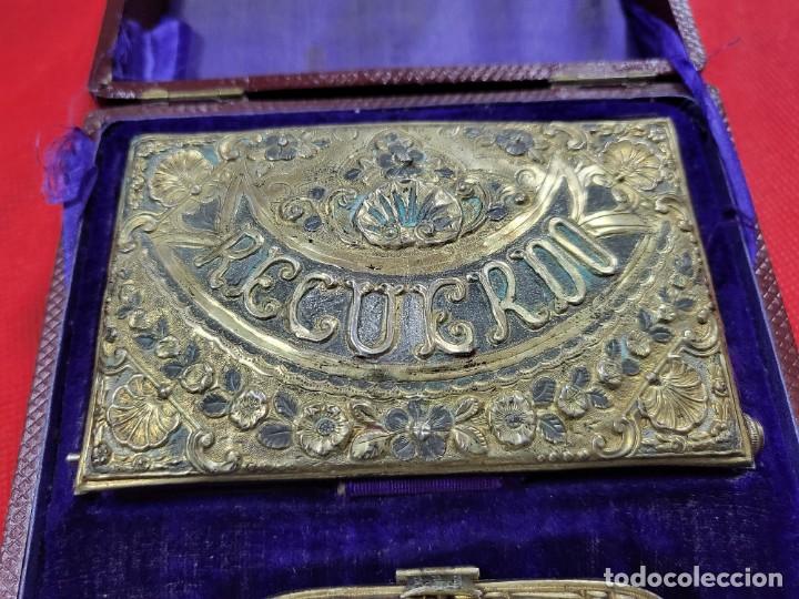 Coleccionismo: ANTIGUA CARTERA Y LIBRETA RECUERDO DE BODA - Foto 3