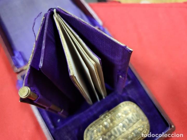 Coleccionismo: ANTIGUA CARTERA Y LIBRETA RECUERDO DE BODA - Foto 9