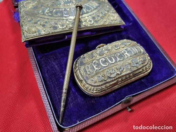 Coleccionismo: ANTIGUA CARTERA Y LIBRETA RECUERDO DE BODA - Foto 11