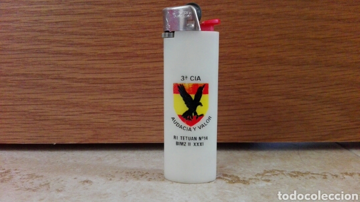 Coleccionismo: Mechero encendedor 3a CIA RI TETUAN 14 BIMZ II XXXI