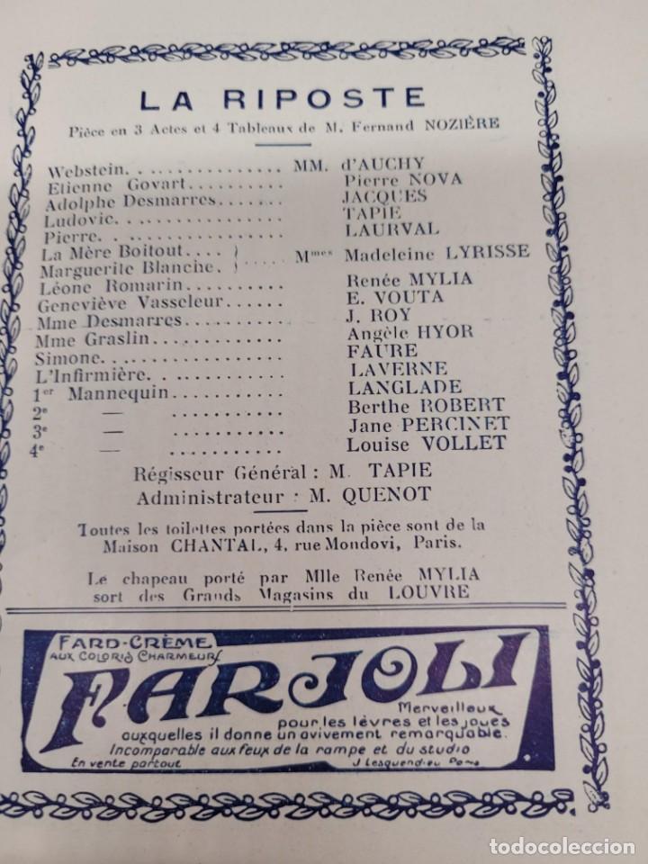 Coleccionismo: Programa 1929 Tourn&eacute;es Ch. Baret Cabaret Paris - Foto 2