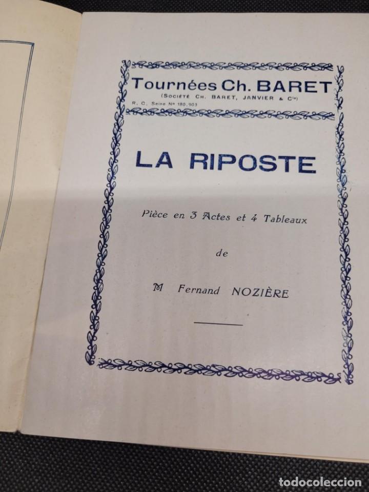 Coleccionismo: Programa 1929 Tourn&eacute;es Ch. Baret Cabaret Paris - Foto 4