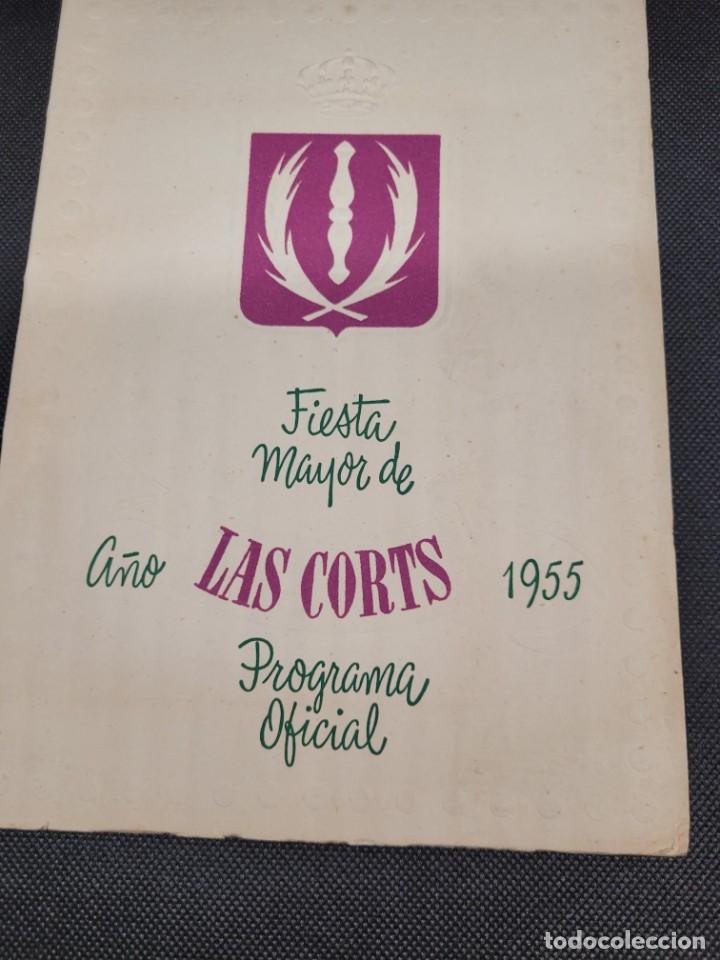 Coleccionismo: Programa Festa major de les Corts 1955 . Publicitat programa de festes - Foto 1