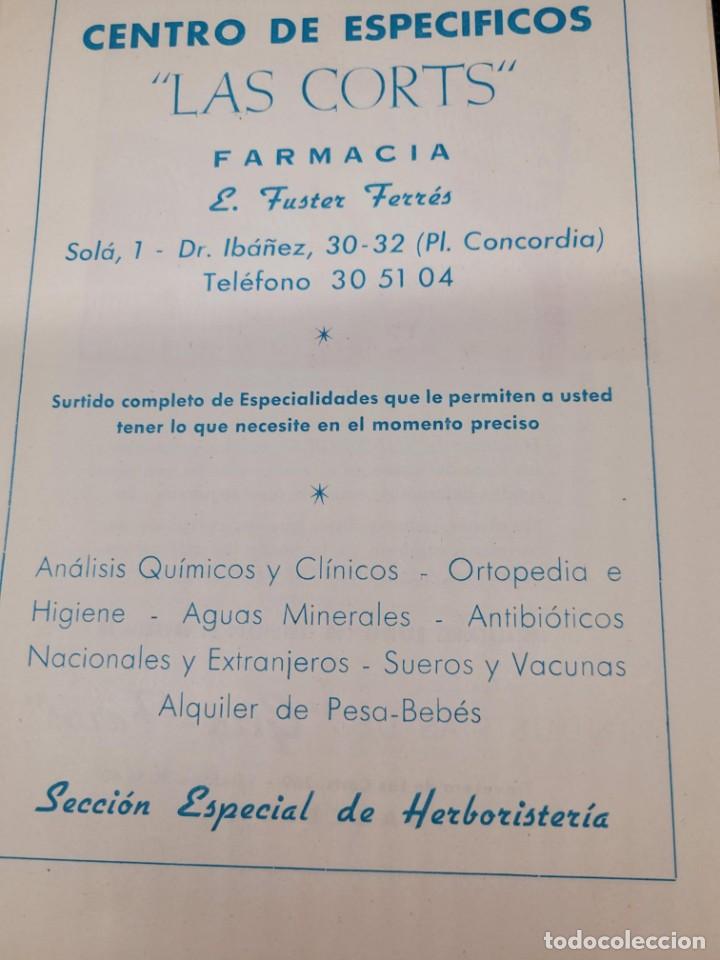 Coleccionismo: Programa Festa major de les Corts 1955 . Publicitat programa de festes - Foto 6