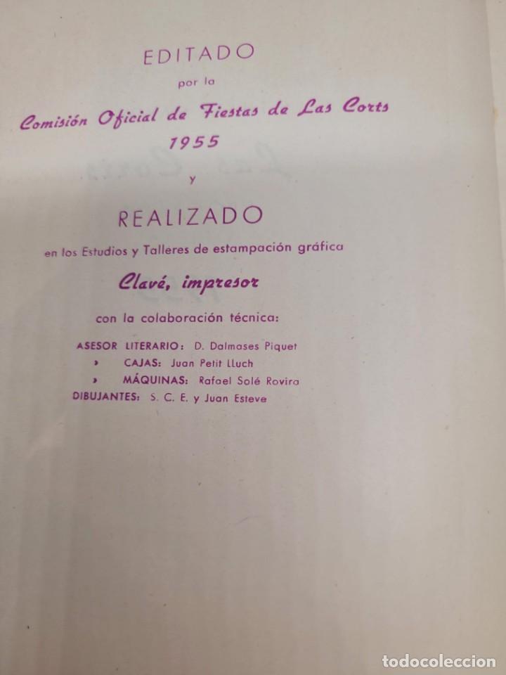 Coleccionismo: Programa Festa major de les Corts 1955 . Publicitat programa de festes - Foto 7