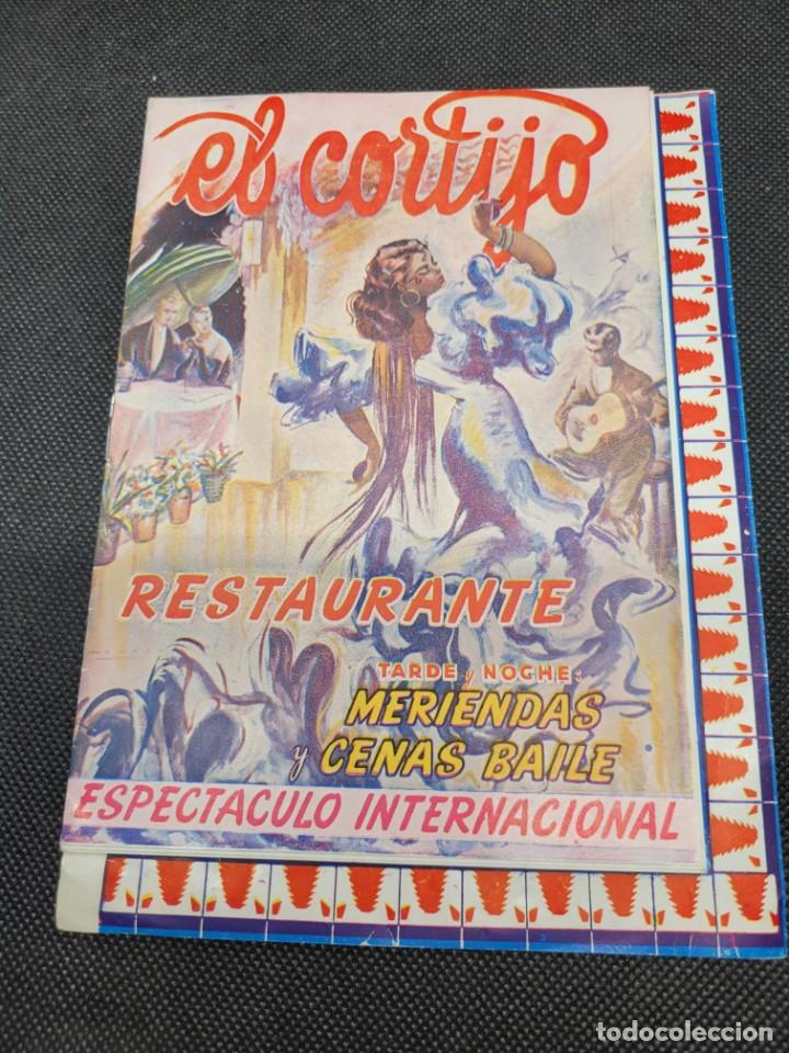 Coleccionismo: Programa Restaurante Espect&aacute;culo El Cortino a&ntilde;o 1954 Barcelona - Foto 1