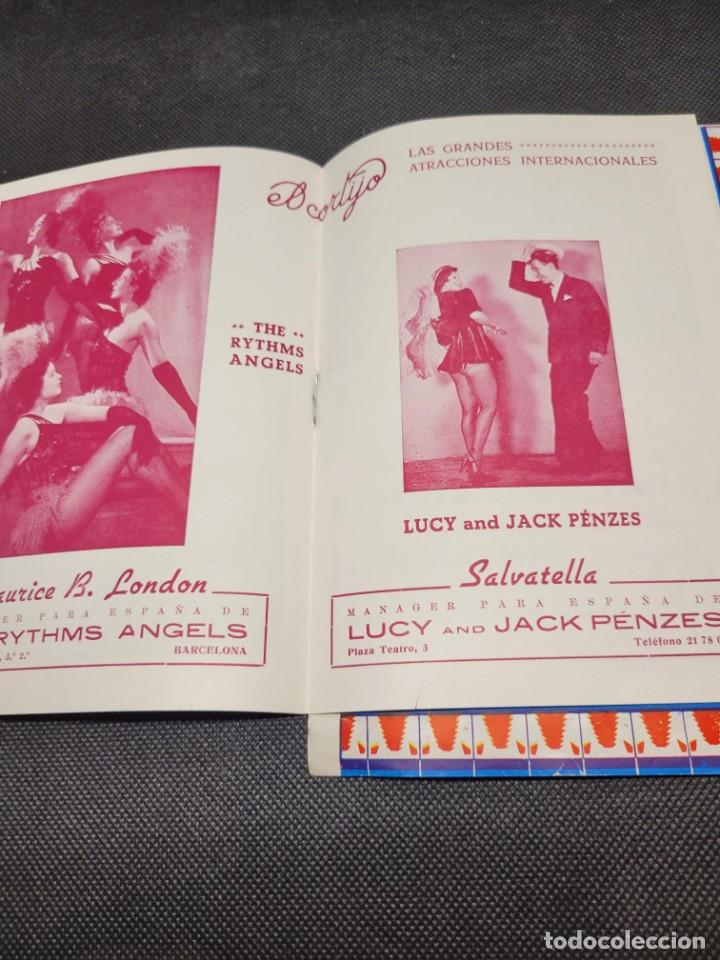 Coleccionismo: Programa Restaurante Espect&aacute;culo El Cortino a&ntilde;o 1954 Barcelona - Foto 5
