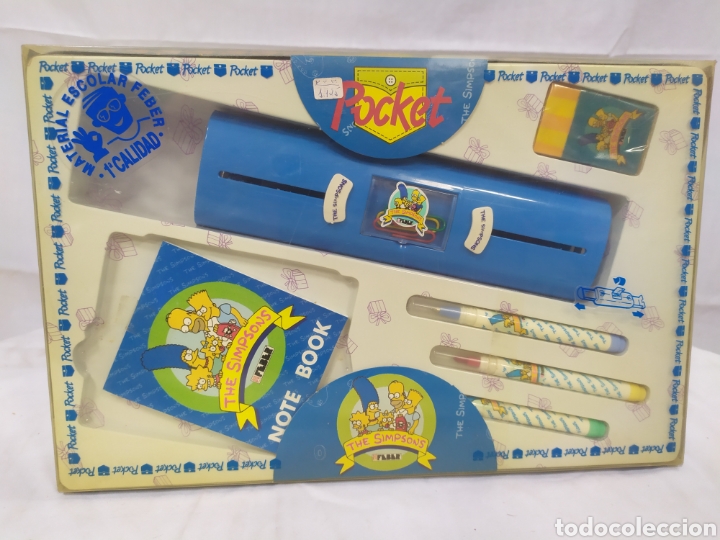 Coleccionismo: Estuche de bolsillo Simpsons de Feber - Foto 1