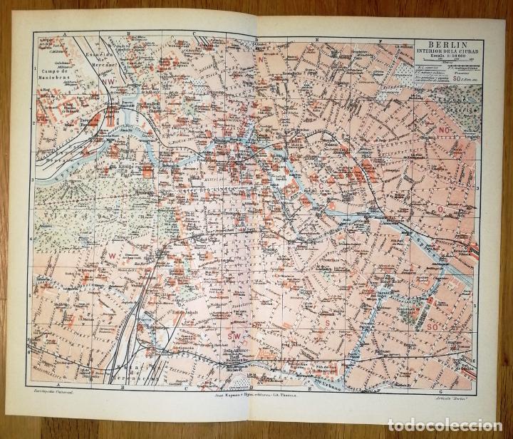 Colecionismo: L&Aacute;MINA. PLANO. BERL&Iacute;N : Interior de la ciudad / Lit. Thomas. - Jos&eacute; Espasa e Hijos, [1924]