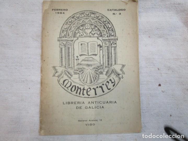 Coleccionismo: ALVAREZ BLAZQUEZ HERMANOS VIGO - CATALOGO N&ordm; 3 1954 - LIBROS ANTIGUOS EDI MONTERREY VIGO + INFO
