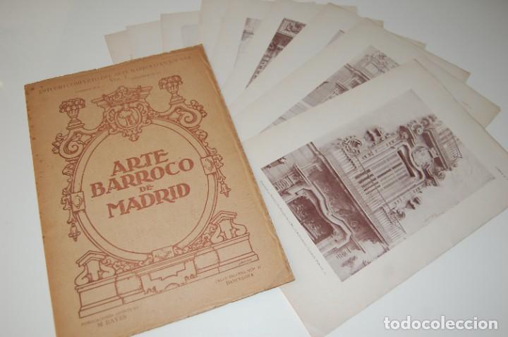 Coleccionismo: ARTE BARROCO DE MADRID. 10 MAGNIFICAS LAMINAS 36 CM* 25 CM. Y CUBIERTA DE PAPEL RUGOSO. 1918
