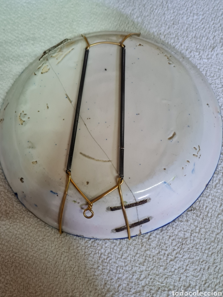 Coleccionismo: Plato antiguo con firma - Foto 4