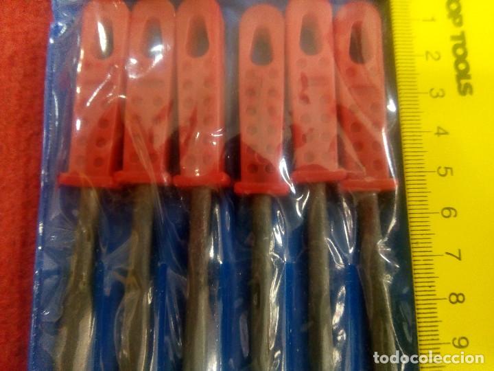 Coleccionismo: LIMAS PRECISI&Oacute;N JUEGO EN FUNDA NUEVAS SIN UTILIZAR - Foto 4