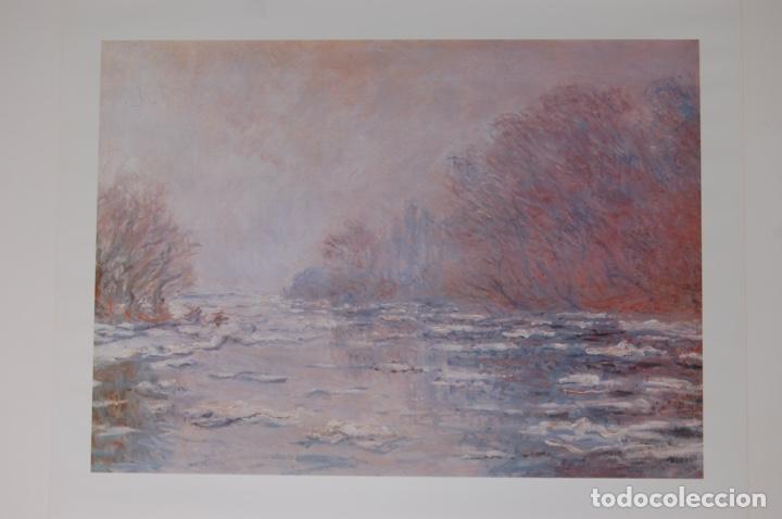Coleccionismo: Claude Monet. Gla&ccedil;ons pr&egrave;s de Giverny. P&oacute;ster de 60 x 50cm. Sin enmarcar. Impreso en Espa&ntilde;a.