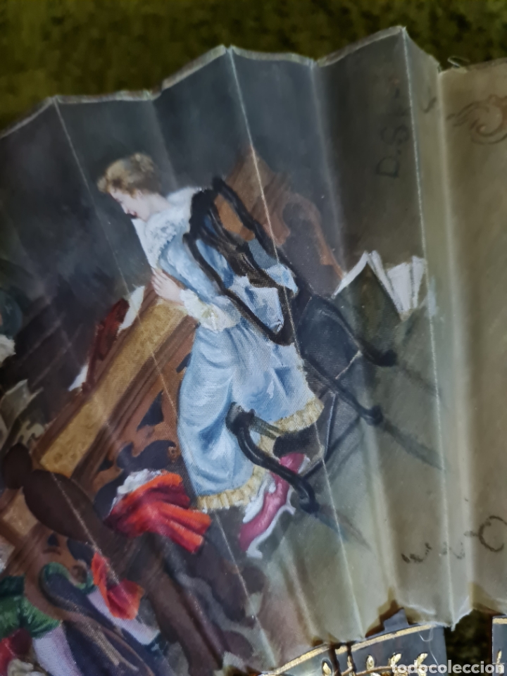 Coleccionismo: Abanico antiguo,pintado - Foto 4