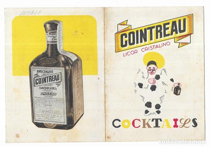Coleccionismo: COINTREAU Licor Cristalino. COCKTAILS recetario.