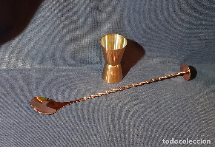 Coleccionismo: cuchara y vaso de c&oacute;ctel - Foto 2