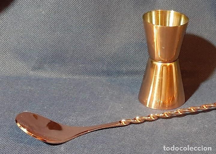 Coleccionismo: cuchara y vaso de c&oacute;ctel - Foto 3