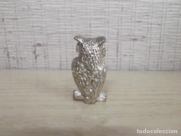 Coleccionismo: Buho dorado con caracola. - Foto 3