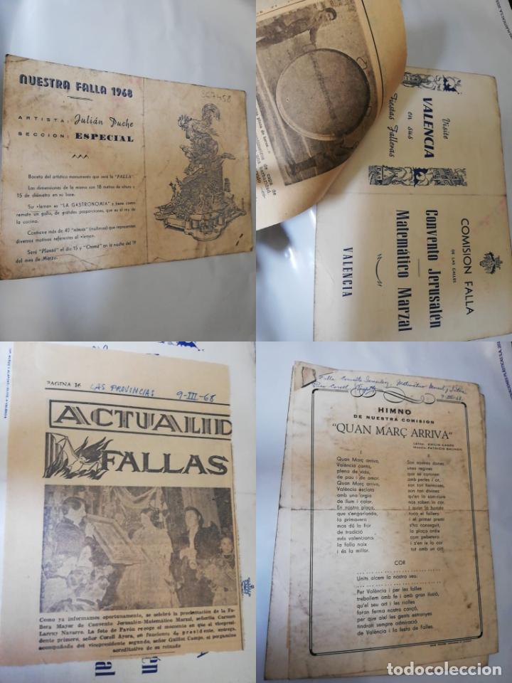 Coleccionismo: LLIBRET FALLA CONVENTO JERUSAL&Eacute;N - MATEM&Aacute;TICO MARZAL VALENCIA 1968