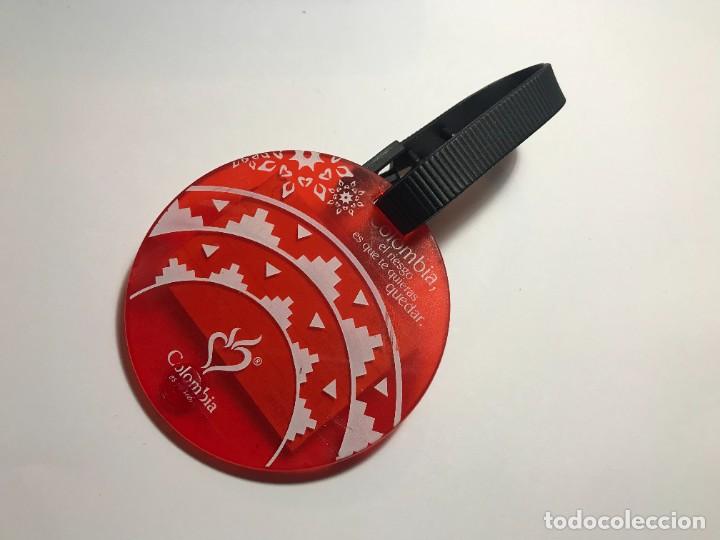 Coleccionismo: ETIQUETAS PARA IDENTIFICACION DE MALETAS, COLOMBIA (1)