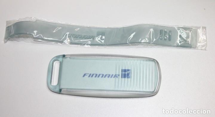 Coleccionismo: ETIQUETAS PARA MALETAS, AEROLINEAS FINNAIR