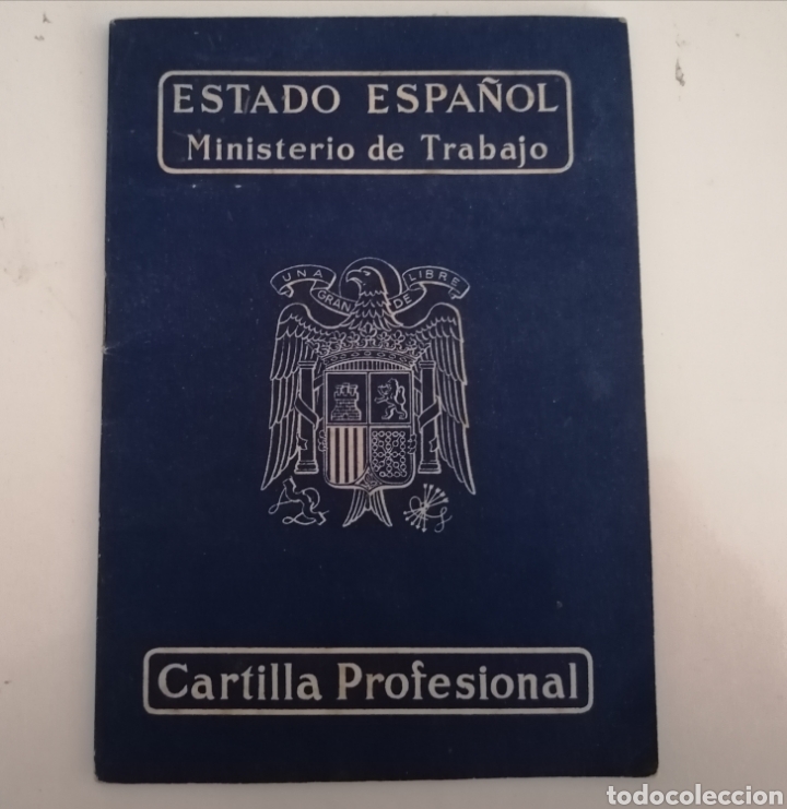 Coleccionismo: ESTADO ESPA&Ntilde;OL. CARTILLA PROFESIONAL. MINISTERIO TRABAJO. CNS. 1948.