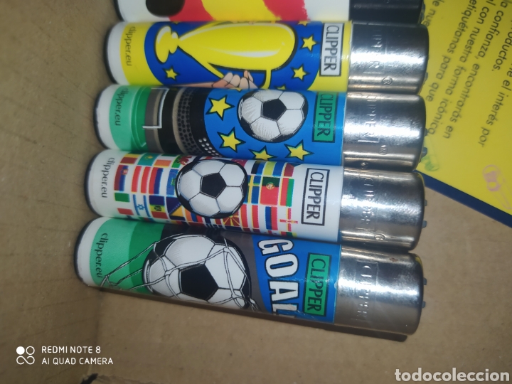 Coleccionismo: 4 MECHEROS ENCENDEDOR CLIPPER A ESTRENAR COLECCI&Oacute;N COMPLETA FUTBOL LEER DESCRIPCI&Oacute;N