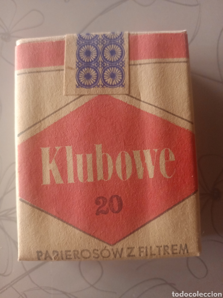 Coleccionismo: KLUBOWE antiguo paquete tabaco cajetilla Polonia 1970 sin abrir