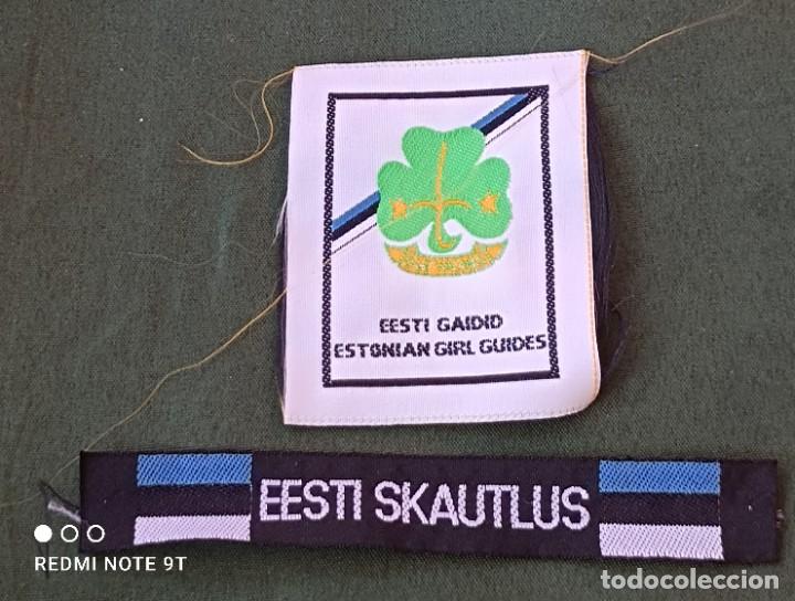 Coleccionismo: 2 INSIGNIAS SCOUTS ESTONIA - SCOUT Y ESCULTISMO - EESTI SKAUTLUS GAIDID - ESTONIAN GIRLGUIDES