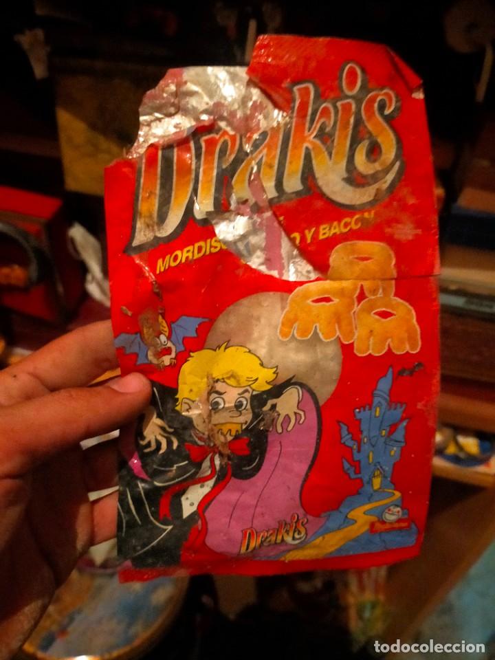 Coleccionismo: Antiguo envoltorio aperitivo patata papas - Matutano Drakis