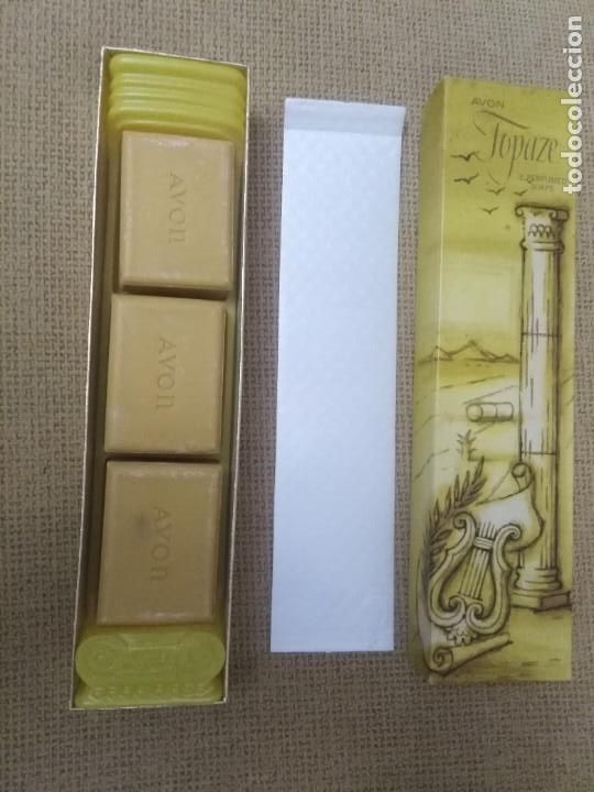 Coleccionismo: Caja de Jabones Avon Topaze
