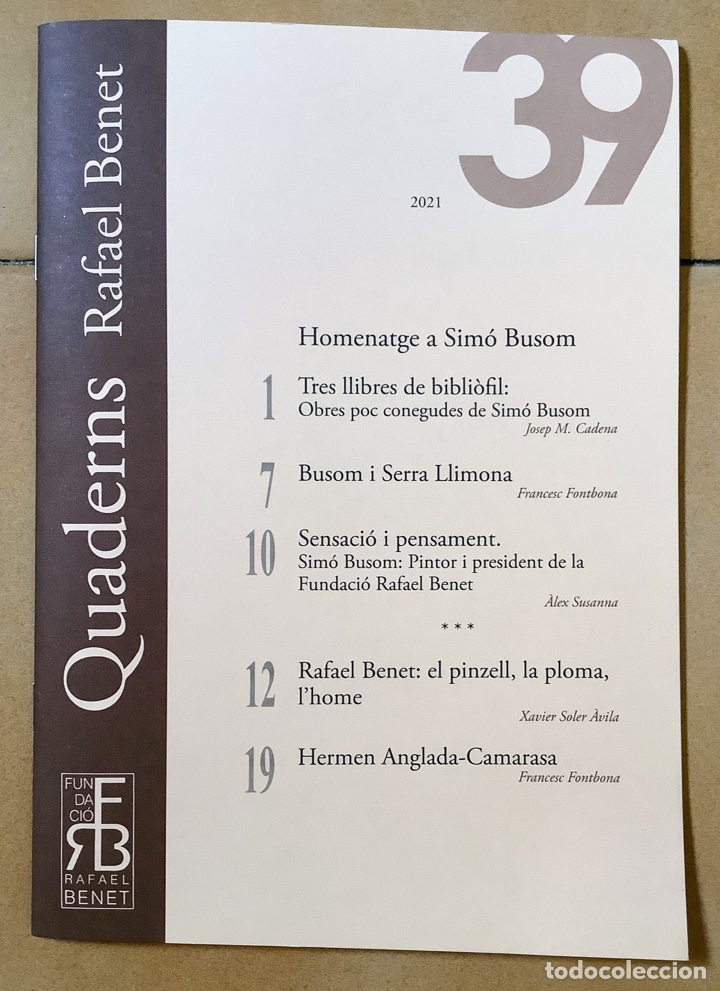 Coleccionismo: Cuaderno Homenaje a Sim&oacute;n Bus&oacute; - Foto 1