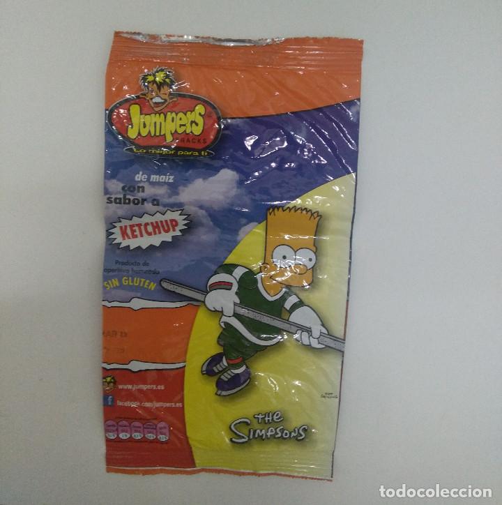 Coleccionismo: bolsa vacia jumpers finos de promo jumpazos transfer relieve simpsons simpson hockey hielo bart ice