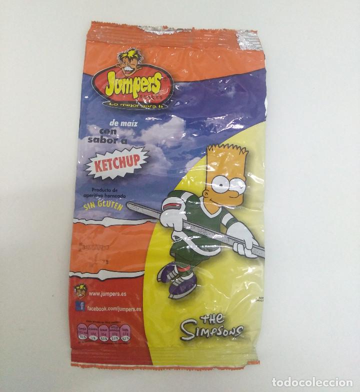 Coleccionismo: bolsa vacia jumpers finos de promo jumpazos transfer relieve simpsons simpson hockey hielo bart