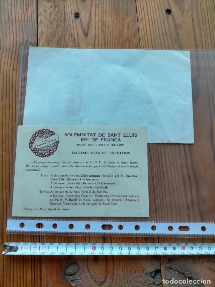 Coleccionismo: LOTE SOLEMNITAT SANT LLU&Iacute;S REI DE FRAN&Ccedil;A 1955 PROGRAMA ARENYS DE MAR CASAL DE JOVENTUT SER&Agrave;FICA 1973