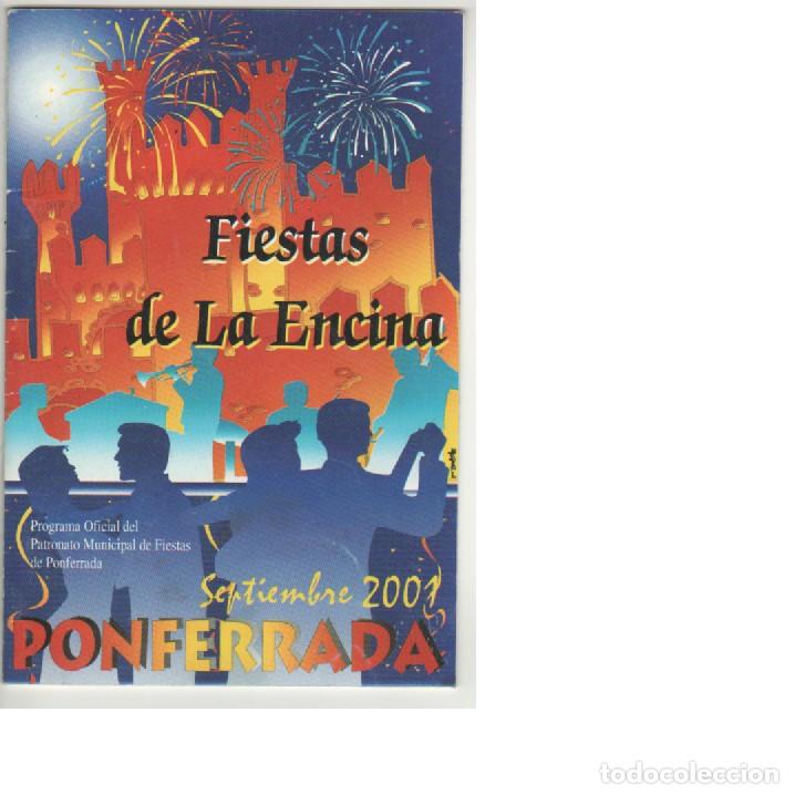 Coleccionismo: Programa Fiestas de la Encina 2001 Ponferrada.
