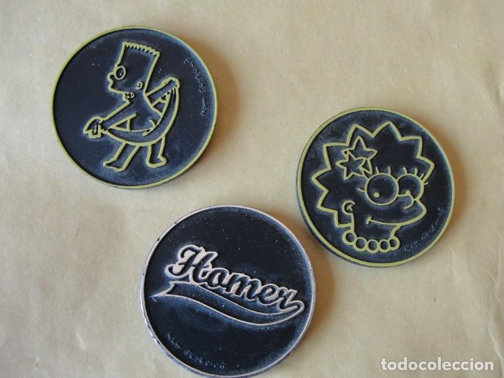 Collectionnisme: lote 3 tazos master SIMPSON n&ordm; 9, 10, 14.