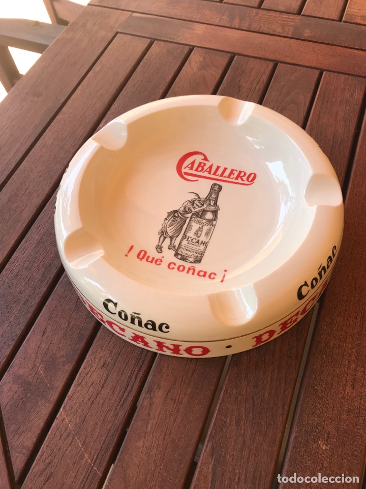 Coleccionismo: Cenicero Co&ntilde;ac Decano Caballero - Foto 2