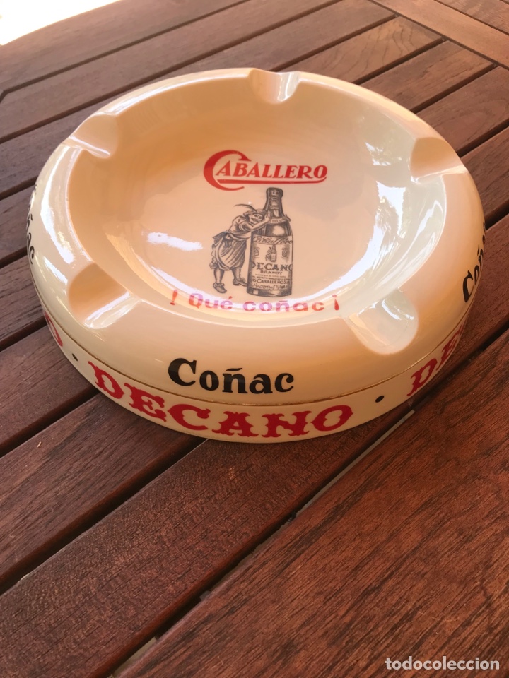Coleccionismo: Cenicero Co&ntilde;ac Decano Caballero - Foto 8