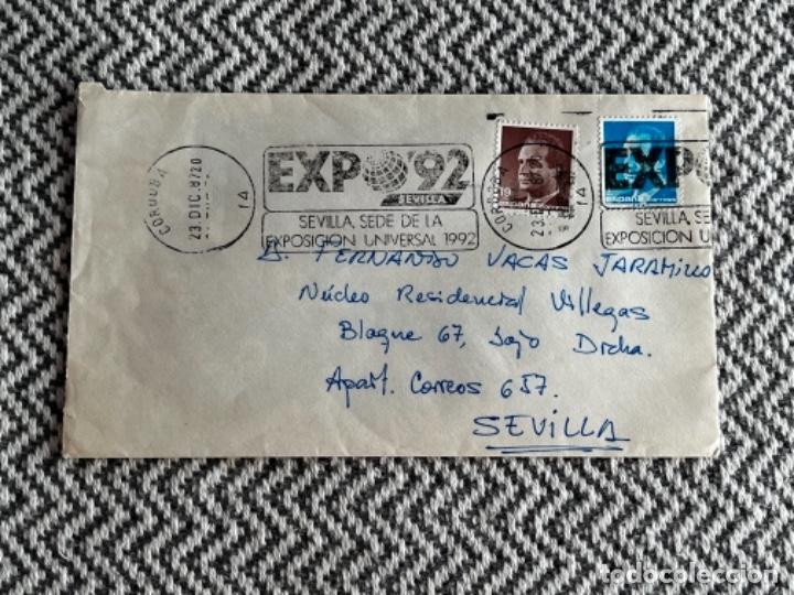 Coleccionismo: B2. (17) CARTA CON SELLO EXPO 92