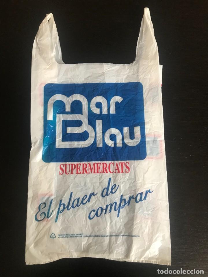 Sammeln: BOLSA PLASTICO SUPERMERCADO MAR BLAU - SUPERMERCADOS EN CATALAN CATALU&Ntilde;A - PUBLICIDAD