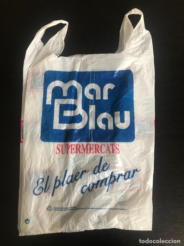 Sammeln: BOLSA PLASTICO SUPERMERCADO MAR BLAU - SUPERMERCADOS EN CATALAN CATALU&Ntilde;A - PUBLICIDAD