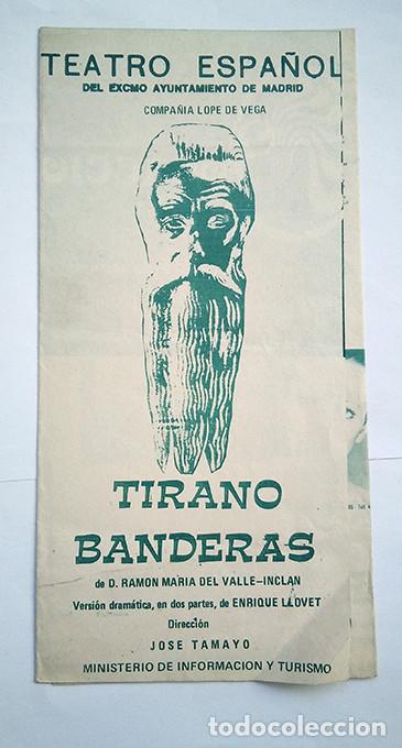 Coleccionismo: Tirano Banderas &middot; Ignacio L&oacute;pez Tarso. Versi&oacute;n Enrique Llovet, Dir. Jos&eacute; Tamayo. 1974